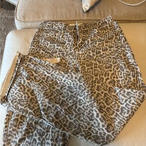 Stradivarius Animal Print Trousers